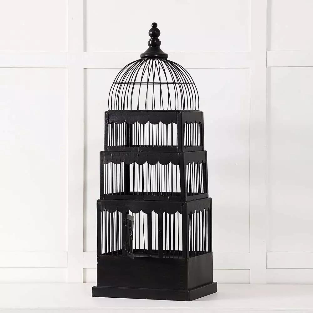 Decorative Accents | Coronet Birdcage Black Decorative Accents Black