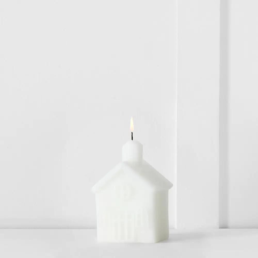 Candles & Candleholders | Festive Village Candle L White Candles & Candleholders Candles & Candleholders