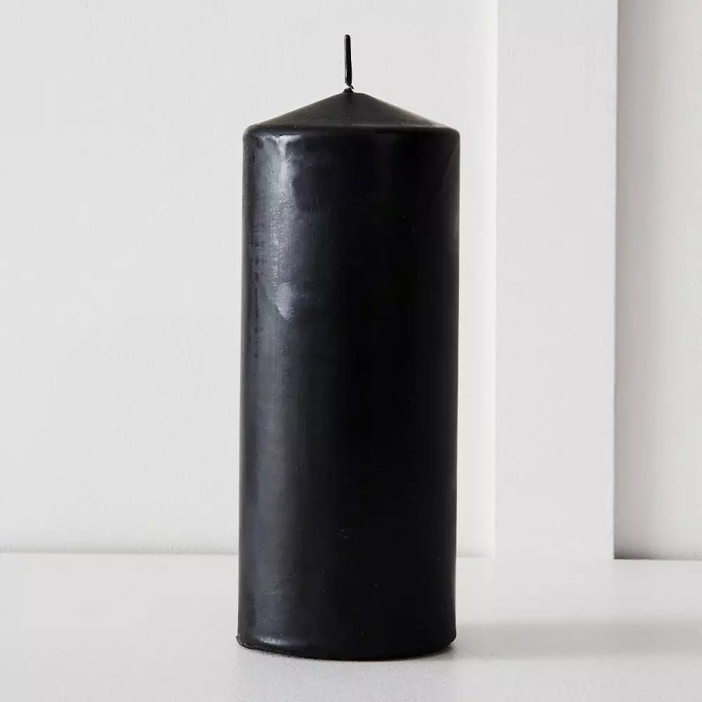 Candles & Candleholders | Siena Pillar Candle 20Cm Onyx Candles & Candleholders Candles & Candleholders