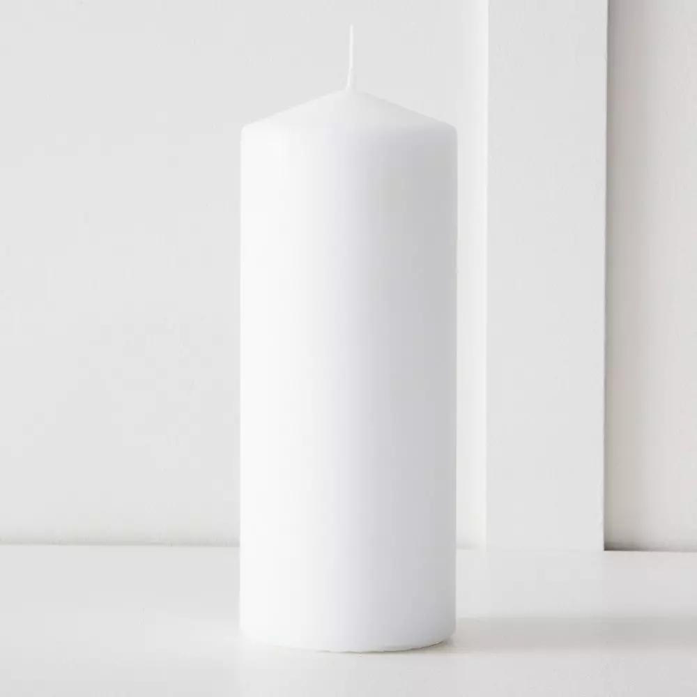 Candles & Candleholders | Siena Pillar Candle 20Cm White Candles & Candleholders Candles & Candleholders