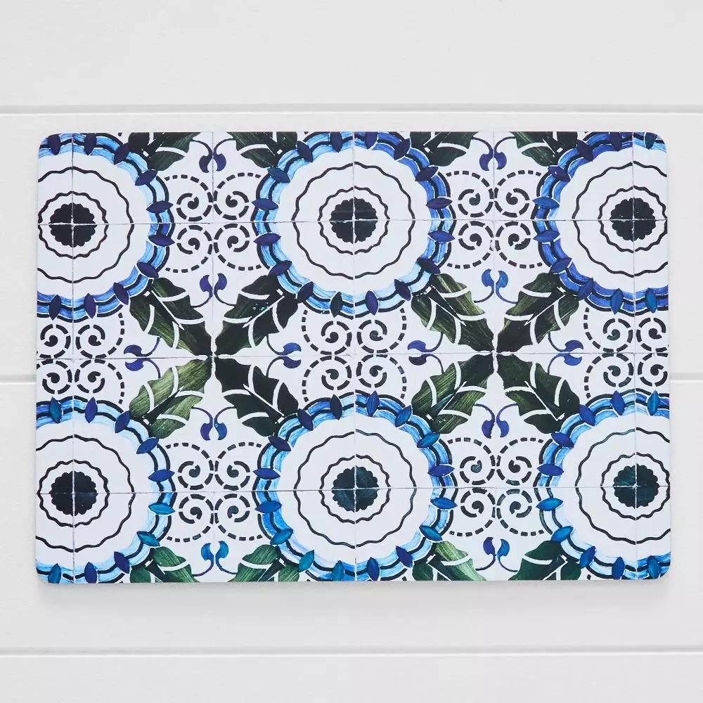 Napery | Porter Casa Placemat Blue Dining Blue