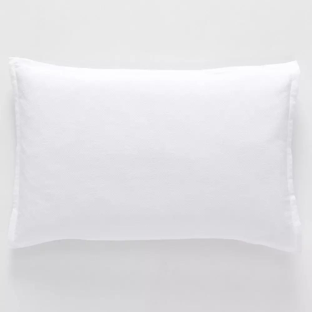 Sheets & Pillowcases | Pique Waffle Pillowcase Std Pair White Bed Linen Sheets & Pillowcases